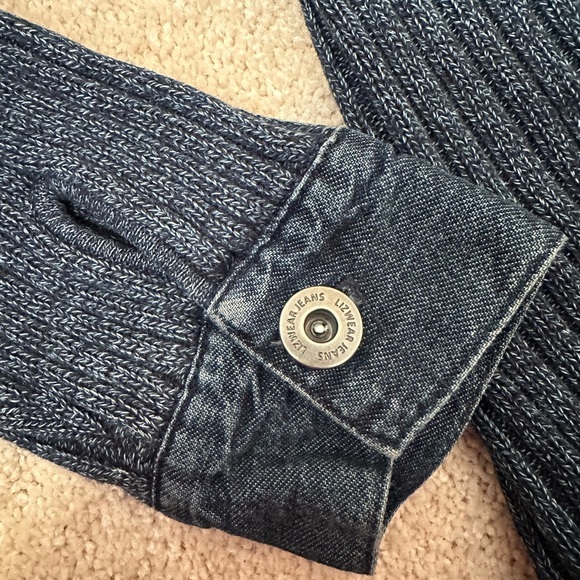 Liz Claiborne Blue Knitted Jacket - Picture 4 of 6